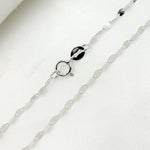 Load image into Gallery viewer, 14K Solid White Gold Flat Marina Chain