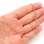 Load image into Gallery viewer, Tri-Tone Sterling Silver Layering Snake Necklace