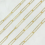 Load image into Gallery viewer, Gold Plated 925 Sterling Silver Diamond Cut Paperclip Link Chain.