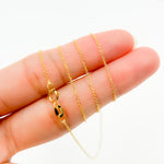 Load image into Gallery viewer, 025R01T518K. 18K Solid Yellow Gold Cable Chain