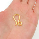 Load image into Gallery viewer, Gold-plated Sterling Silver Hook Clasp