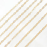 Load image into Gallery viewer, 14K Gold Filled Oval Flat Link Chain