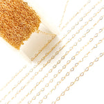 Load image into Gallery viewer, 14K Yellow Solid Gold Flat Heart Link Chain