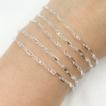 Load image into Gallery viewer, Sterling Silver Oval & Mariner Link Chain