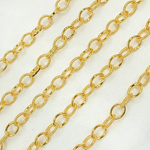 Load image into Gallery viewer, 14k Gold Filled Cable Smooth and Hammered Links Chain