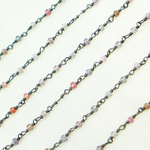 Load image into Gallery viewer, Multi Spinal Faceted Roundel Wire Wrapped Chain