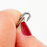 Load image into Gallery viewer, 1361BRS. 20MM Black Rhodium Shiny Sterling Silver Oval Clasp