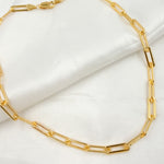 Load image into Gallery viewer, 14K Gold-Filled Smooth Paperclip Finished Necklace