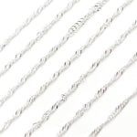 Load image into Gallery viewer, Sterling Silver Singapore Link Chain