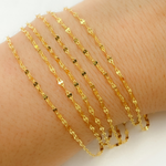 Load image into Gallery viewer, Gold Plated 925 Sterling Silver Flat Marina Link Chain