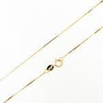 Load image into Gallery viewer, 040VED18K. 18K Solid Gold Box Chain
