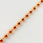 Load image into Gallery viewer, Rose Gold Pated Sterling Silver Ball Necklace