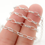 Load image into Gallery viewer, Sterling Silver Oval Link Chain