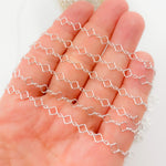 Load image into Gallery viewer, Sterling Silver Clover Link Chain