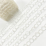 Load image into Gallery viewer, Sterling Silver Diamond Cut Round Link Chain