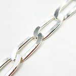 Load image into Gallery viewer, Sterling Silver Flat Paperclip Chain