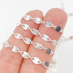 Load image into Gallery viewer, Sterling Silver Flat Marina Link Chain