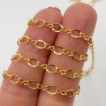 Load image into Gallery viewer, 274GF. 14k Gold Filled Oval and Infinity Link Chain