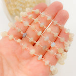 Load image into Gallery viewer, Opal Smooth Sterling Silver Wire Chain