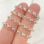 Load image into Gallery viewer, Sterling Silver Rolo Link Chain