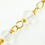 Load image into Gallery viewer, Crystal Gold Plated 925 Sterling Silver Wire Chain.