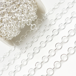 Load image into Gallery viewer, Sterling Silver Smooth Round & Oval Link Chain