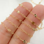 Load image into Gallery viewer, 14K Gold-Filled Smooth Paperclip and Diamond Cut Marina Link Chain