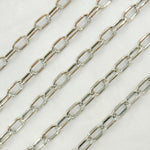 Load image into Gallery viewer, Oxidized 925 Sterling Silver Flat Oval Link Chain