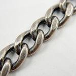 Load image into Gallery viewer, Oxidized Sterling Silver Thick Curb Chain