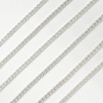 Load image into Gallery viewer, Sterling Silver Curb Link Chain