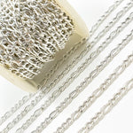 Load image into Gallery viewer, Sterling Silver Figaro Chain