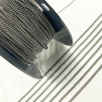 Load image into Gallery viewer, Oxidized Sterling Silver Curb Chain