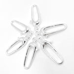 Load image into Gallery viewer, 30MM White Sterling Silver Oval Clasp