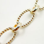 Load image into Gallery viewer, Sterling Silver Twisted Oval and Round Link Chain