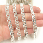 Load image into Gallery viewer, 925 Sterling Silver Double Curb Chain