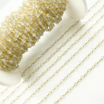 Load image into Gallery viewer, Crystal Gold Plated 925 Sterling Silver Wire Chain.