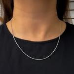 Load image into Gallery viewer, 925 Sterling Silver Ball Necklace
