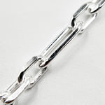 Load image into Gallery viewer, Sterling Silver Diamond Cut Paperclip Chain