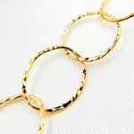 Load image into Gallery viewer, 14K Gold Filled Hammered Round Link Chain