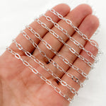 Load image into Gallery viewer, Sterling Silver Diamond Cut Marina & Smooth Oval Link Chain