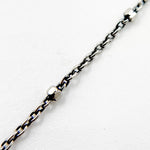 Load image into Gallery viewer, Oxidized Sterling Silver Cube Satellite Necklace