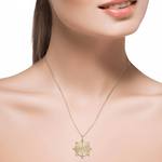 Load image into Gallery viewer, 14K Solid Gold Diamond Star Necklace
