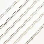 Load image into Gallery viewer, Sterling Silver Matt Flat Paperclip Chain