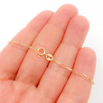 Load image into Gallery viewer, 14K Solid Yellow Gold Flat Paperclip Bracelet