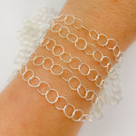 Load image into Gallery viewer, Sterling Silver Twisted Round Link Chain