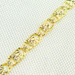 Load image into Gallery viewer, 14k Solid Yellow Gold Diamond Cut Marina Link Chain