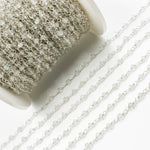 Load image into Gallery viewer, Aquamarine Sterling Silver Wire Chain