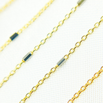 Load image into Gallery viewer, 14k Solid Gold Tube Satellite Two Tone Chain