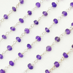 Load image into Gallery viewer, Amethyst 925 Sterling Silver Wire Chain