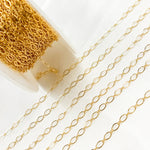 Load image into Gallery viewer, 14K Gold-Filled Flat Oval and Round Link Chain